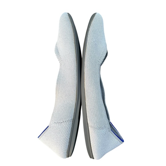 ROTHY’S The Flat Round Toe Ballet Flats in Flax Birdseye Gray | Women’s Size 12. - Picture 6 of 10